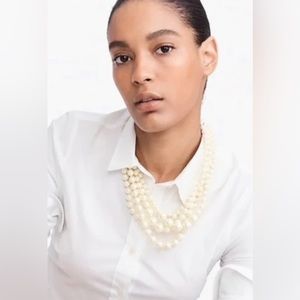 J.CREW Pearl Twisted Hammock Necklace